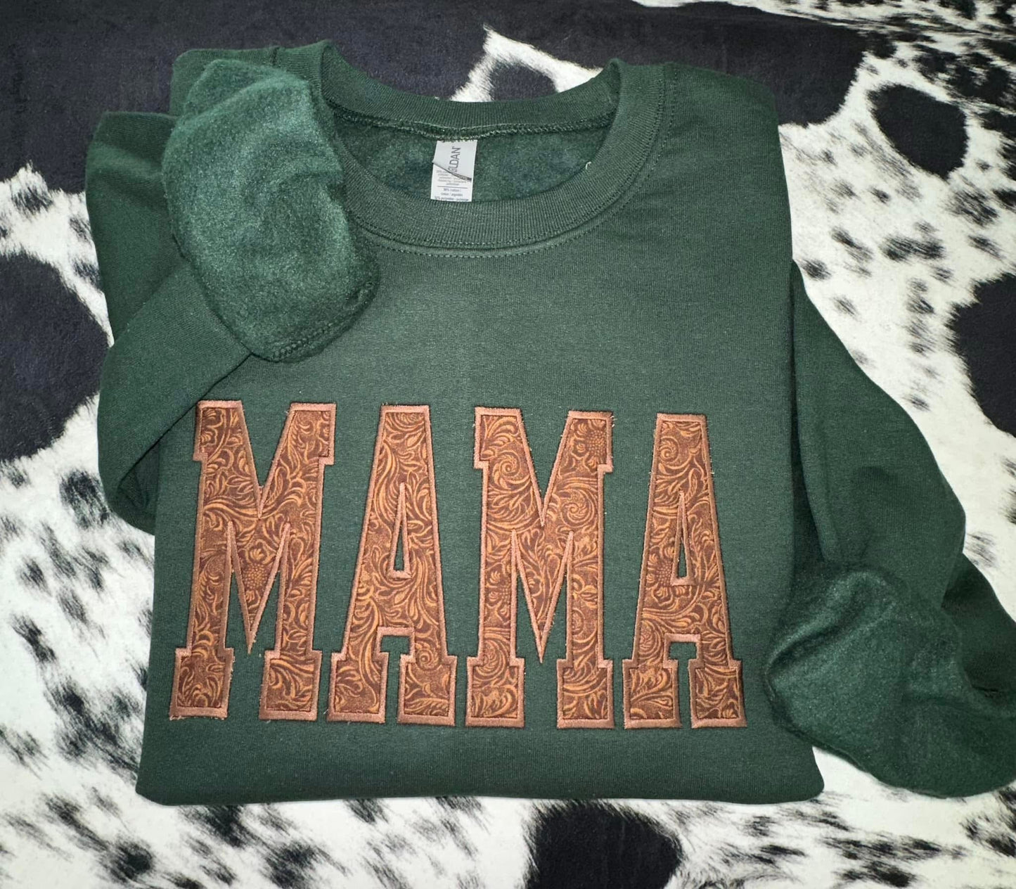 Tooled Leather Mama Sweatshirt